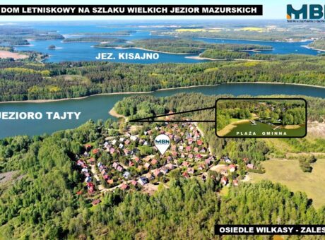 Dom letniskowy nad jeziorem Tajty Wilkasy Zalesie