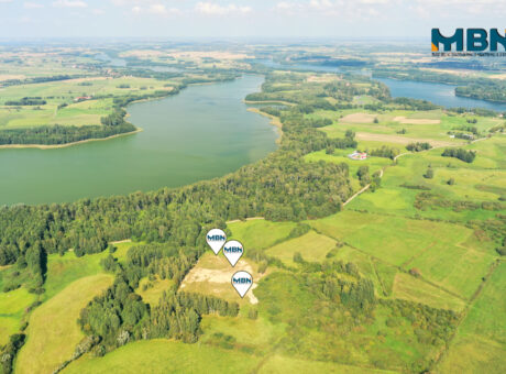 Działki nad jeziorem Buwełno