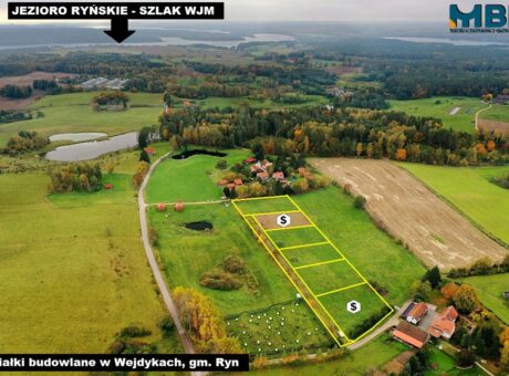 Działki budowlane w Wejdykach gmina Ryn