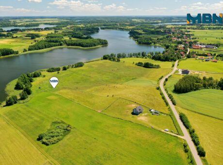 Działka 3027m2 z udziałem w linii brzegowej jez. Buwełno