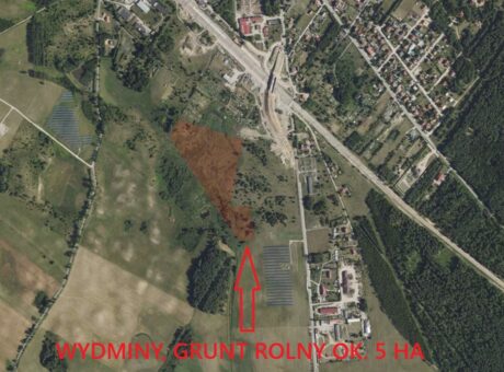 Grunt rolny ok. 5 ha w Wydminach