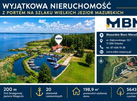 Wyjątkowa nieruchomość na szlaku Wielkich Jezior Mazurskich
