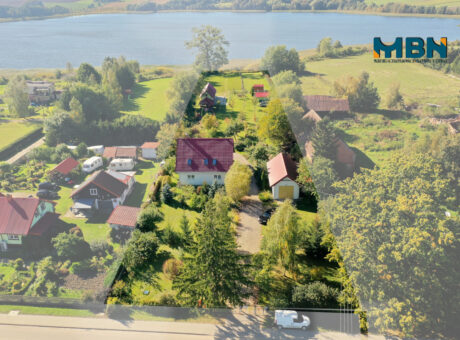 Dom nad samym jeziorem Węgielsztyn gmina Węgorzewo